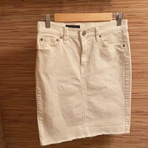J.Crew White Denim skirt